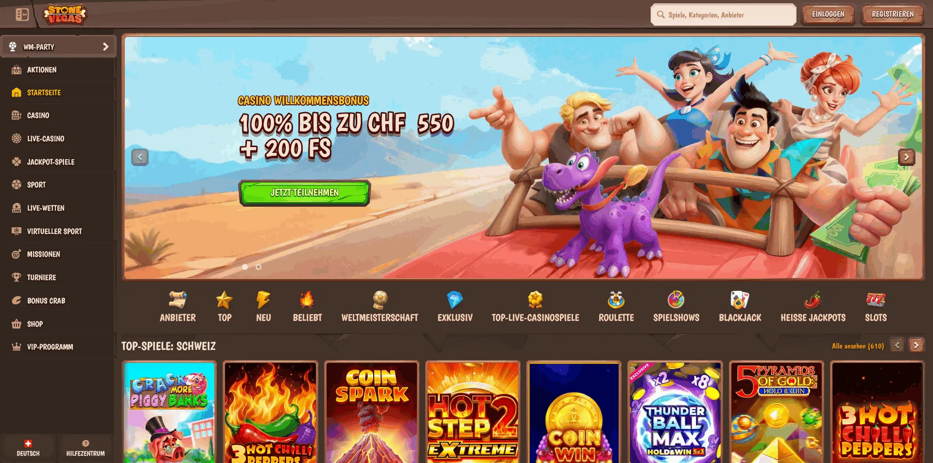 StoneVegas casino offers StoneVegas online casino homepage